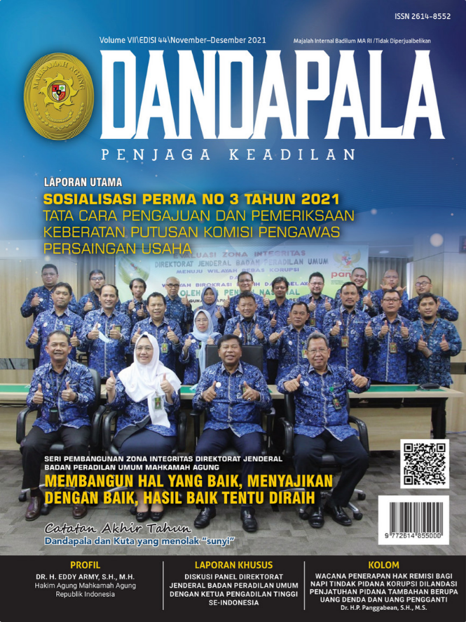 Majalah DANDAPALA Volume VII Edisi 44 November-Desember 2021